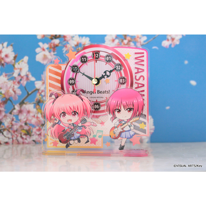 Angel Beats! Puchichoko Mini Acrylic Clock Yui & Iwasawa | Ultra